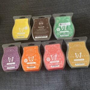 LOT 7 Scentsy Wax Bar Melts Seasonal Scents
